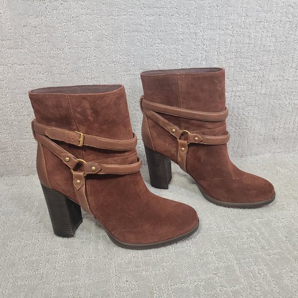 UGG Australia Dandridge Brown Mahogany Ankle Boots Women's Size US 5, 12 NEW - Picture 7 of 11